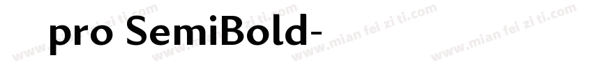小米兰享pro SemiBold字体转换